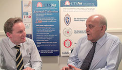 Photo of interview with Dr. Yacoub