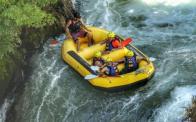 Semih Halezeroglu rafting in NZ